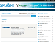 Tablet Screenshot of directory.splashmagazine.com.au